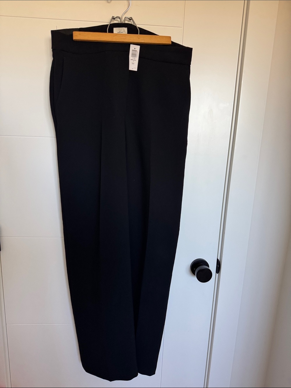 Wilfred Black Wide-Leg Trousers